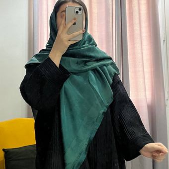 روسری ژاکارد ابریشم قواره 140 جین 10 عددی