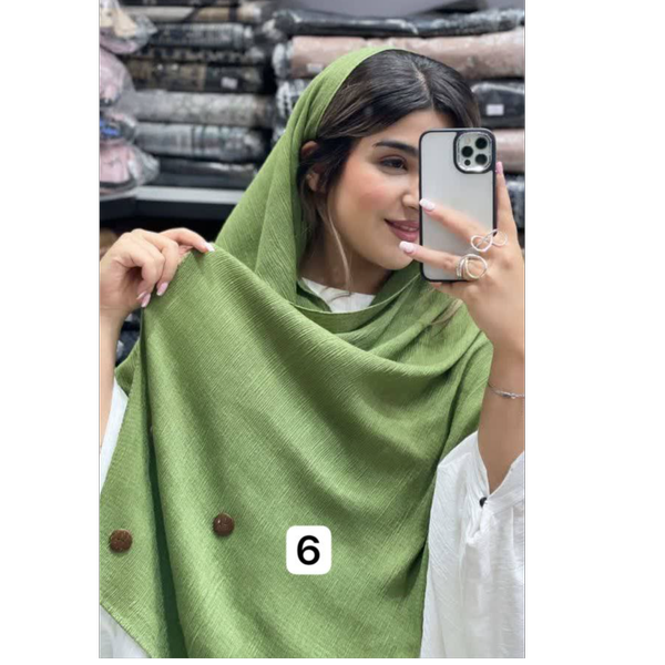 شال برشکا طرح دکمه