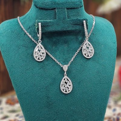 نیم ست نقره زنانه کد 3