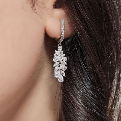 گوشواره نقره زنانه کد 1