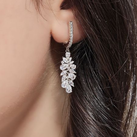 گوشواره نقره زنانه کد 1