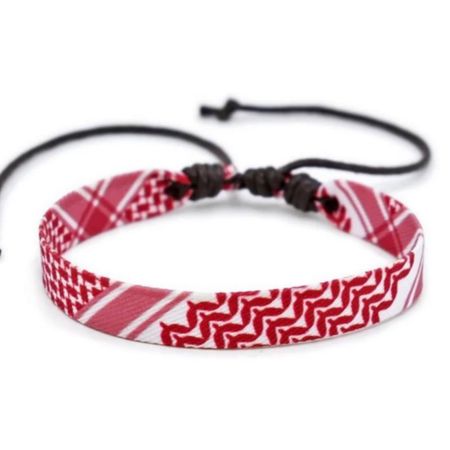 دستبند چفیه فلسطین قرمز