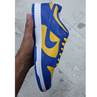 کتونی وارداتی مسترکوالیتی نایک دانک زرد آبی ویتنامی ( Nike Dunk Low Retro UCLA Yellow Blue Jay )