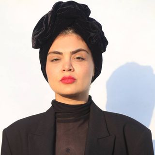 دستار مخمل مشکی