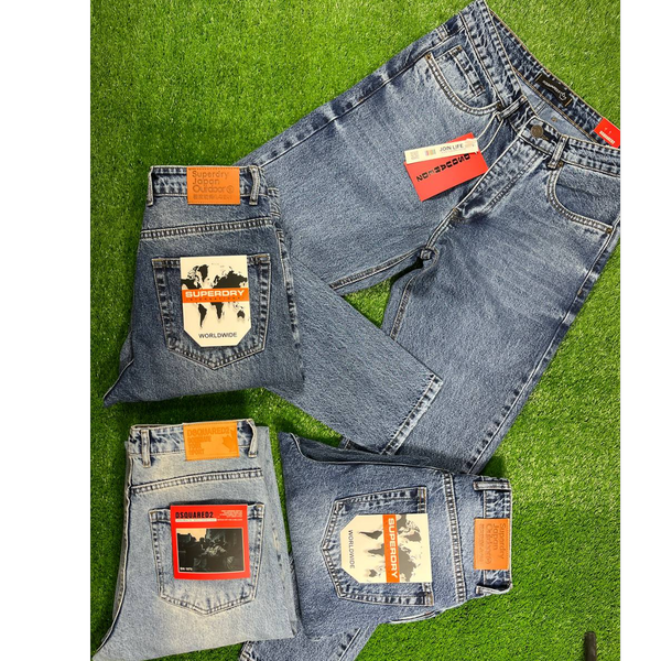 10 عدد شلوار جین مام استایل آبی 1020/4