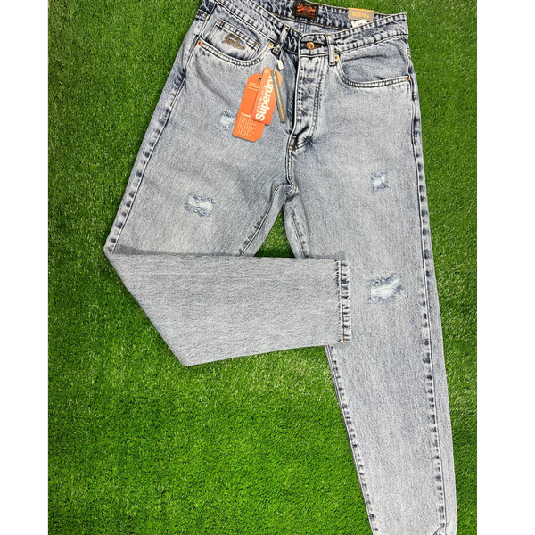 10 عدد شلوار جین مام استایل آبی روشن 1020/1