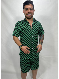 ست تیشرت شلوارک مربعی