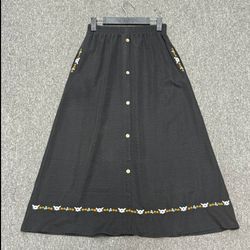 دامن لینن گلدوزی
