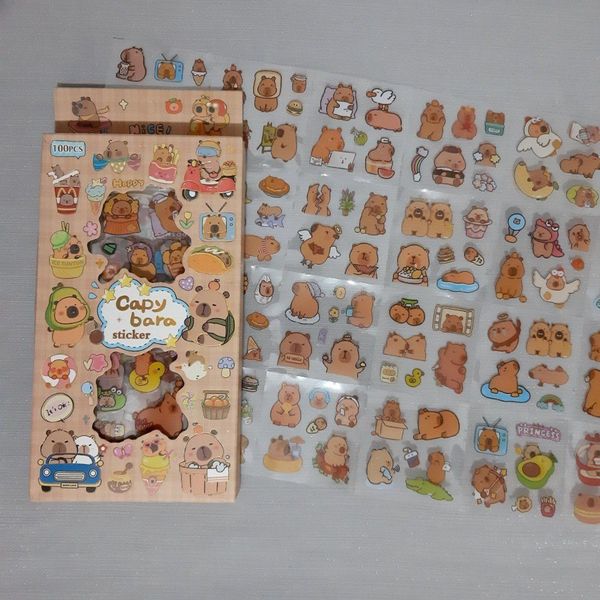 پک استیکر شفاف صدتایی