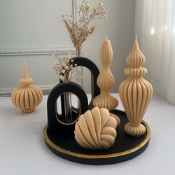 شمع دست‌ساز صدف مراکشی کد 08