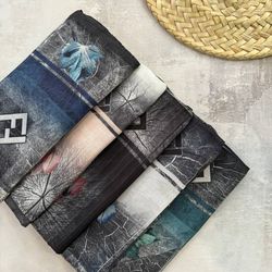 روسری دیجی تال قواره 120 جین 12 عددی 6 رنگ