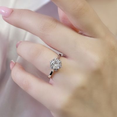 انگشتر نقره زنانه نگین دار 2