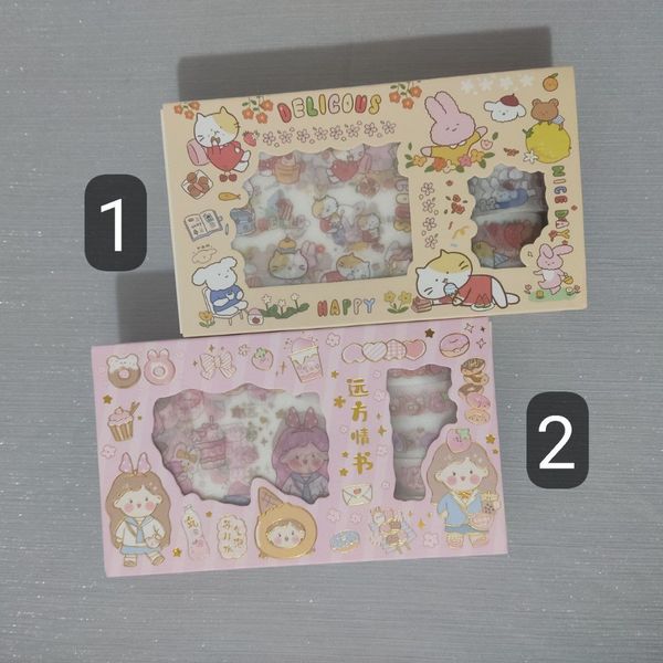 پک چسب واشی و استیکر شفاف