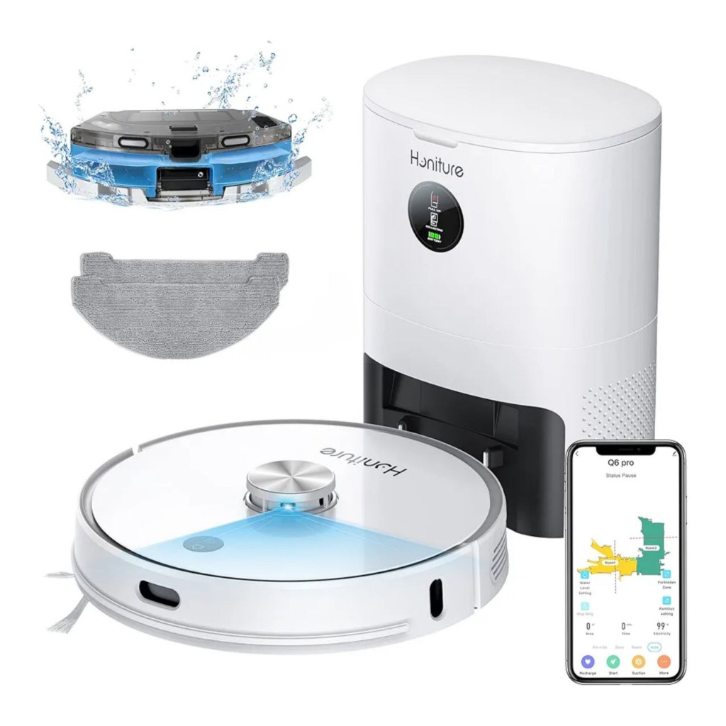 جارو رباتیک مخزن دار برند HONITURE مدل Q6 PRO 