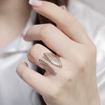 انگشتر نقره زنانه صدف