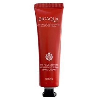 کرم مرطوب کننده دست تیوپی بیوآکوا مدل انار قرمز RED POMEGRANATE