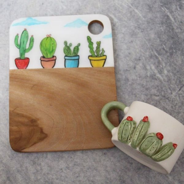 ست چایخوری مدل کاکتوس