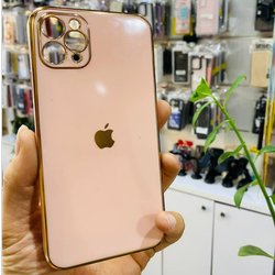 قاب ژله ای دور طلایی محافظ لنزدار Apple iPhone 11 Pro Max