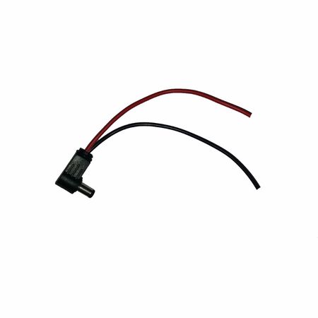 فیش آداپتور نری چپقی سیم دار 2.1 میلی متر (فروش عمده و تکی)