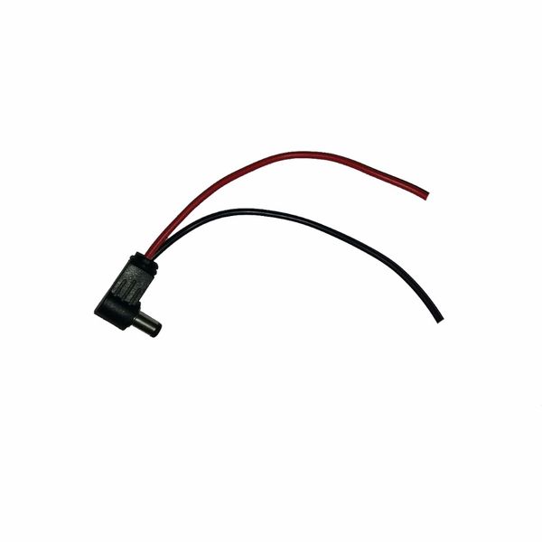 فیش آداپتور نری چپقی سیم دار 2.1 میلی متر (فروش عمده و تکی)