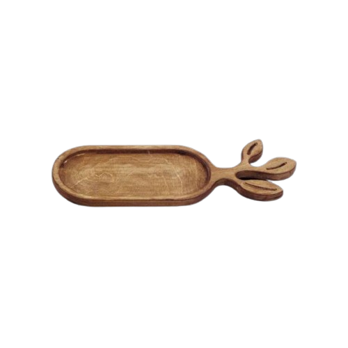 رولت خوری چوبی کوچک طرح برگ