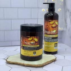 ست شامپو و ماسک روغن ارگان لاینتس