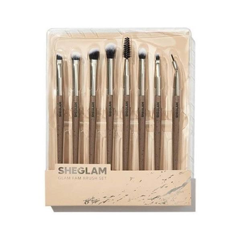 ست براش چشم 8 تایی اورجینال شیگلم مدل Glam Fam Brush Set 8 Pcs Makeup Brush Kit Set