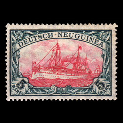 تمبر 5 مارک گینه نو مستعمره آلمان رایش 1914