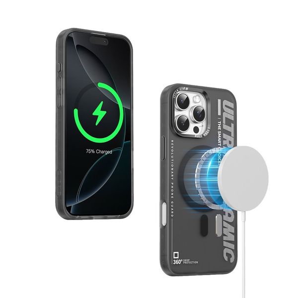 قاب محافظ مگ سیف گرین لاین آیفون Apple iPhone 16 Pro Green Lion Ultra MagSafe