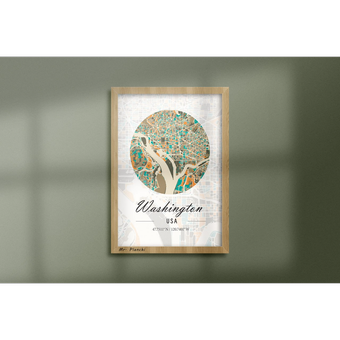 شهر و نقش واشنگتن Washington  City Map