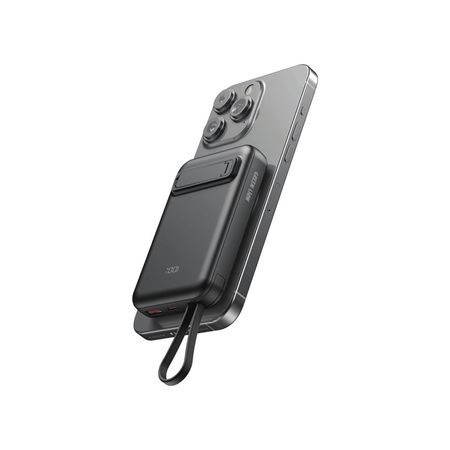 پاوربانک وایرلس 10000 مگ سیف گرین لاین Green Lion DXB MagSafe GNDXBMG10KSL توان 22.5 وات