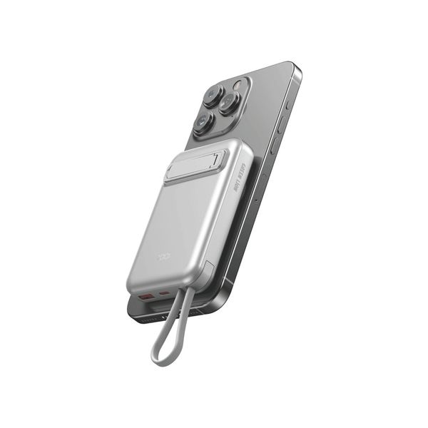 پاوربانک وایرلس 10000 مگ سیف گرین لاین Green Lion DXB MagSafe GNDXBMG10KSL توان 22.5 وات