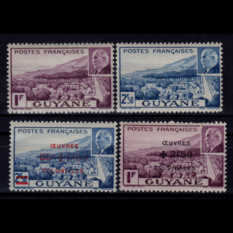 تمبر گویان مستعمره فرانسه 1941 - 1944