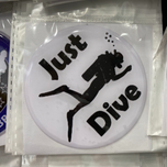 استیکر ژله ای دایره ای طرح غواصی Just Dive