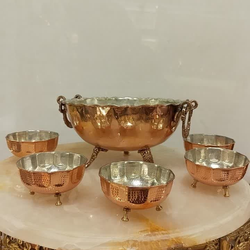سرویس آجیل خوری مسی چکشی نانو