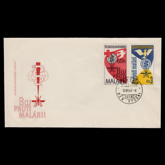 پاکت مهرروز مبارزه با مالاریا 1962