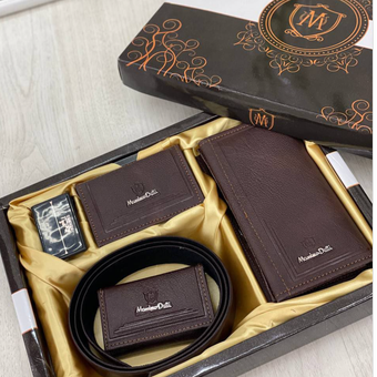 ست کیف و کمر مردانه 4 تیکه