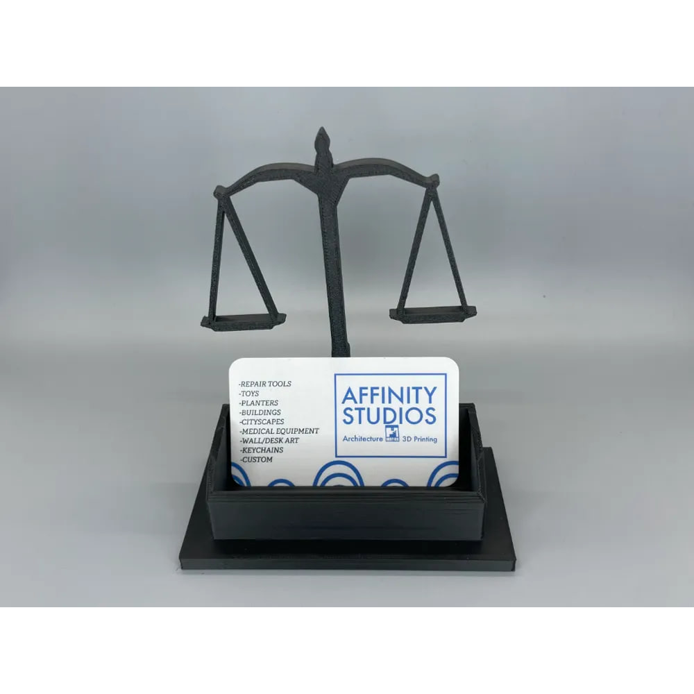 نگهدارنده کارت ویزیت طرح ترازو عدالت