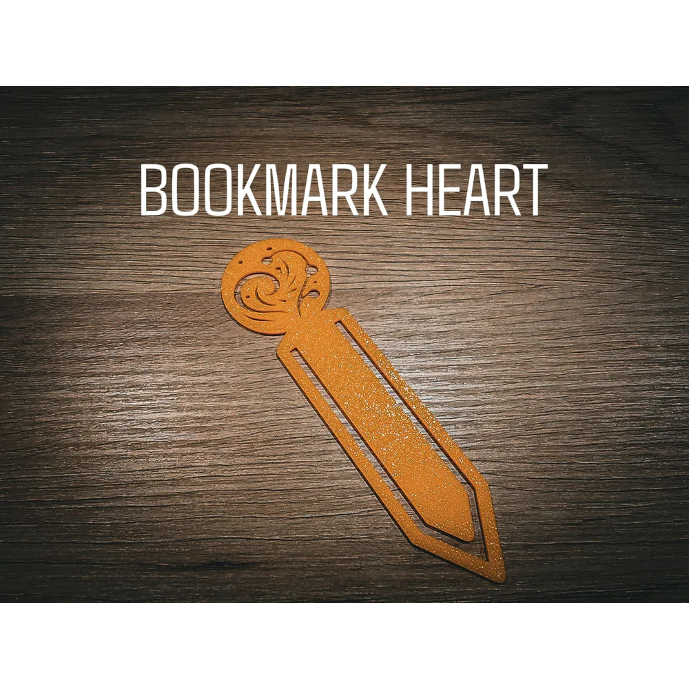 بوکمارک طرح مارپیچ قلب