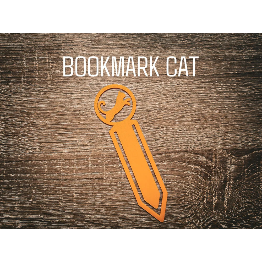 بوکمارک طرح گربه درحال پرش