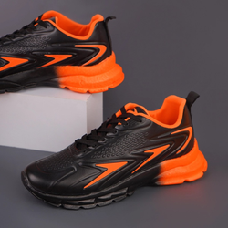 کفش ورزشی مردانه مشکی نارنجی مدل Marion
