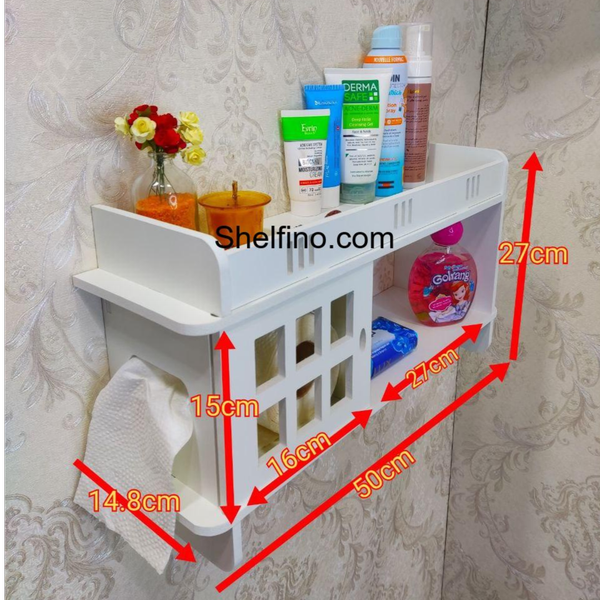 جا لوازم آرایشی و بهداشتی درب دار