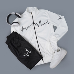 ست سوئیشرت شلوار مردانه سفید مدل EKO