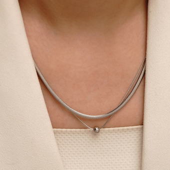 گردنبند دو لاین