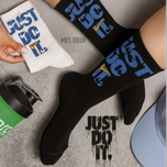 جوراب ساق بلند تکست دار(just do it)