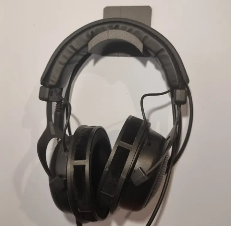 نگهدارنده دیواری هدفون طرح ساده(اتصال با چسب دوطرفه)