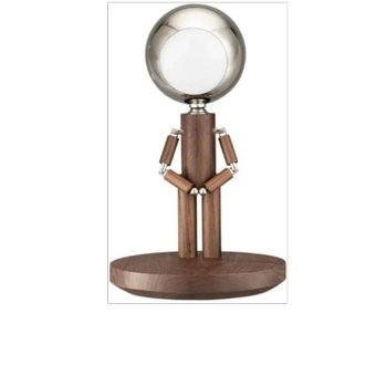 چراغ چوبی رومیزی طرح ربات ماه Wooden Robot Moon Desk Lamp