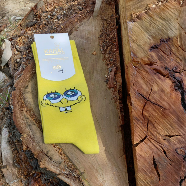 جوراب ساق بلند انیمیشنی(باب اسفنجی)