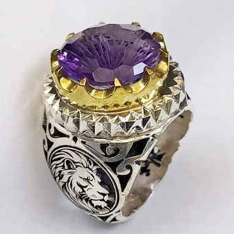 انگشتر  آمیتیست