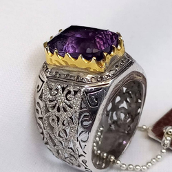 انگشتر فاخر  آمیتیست